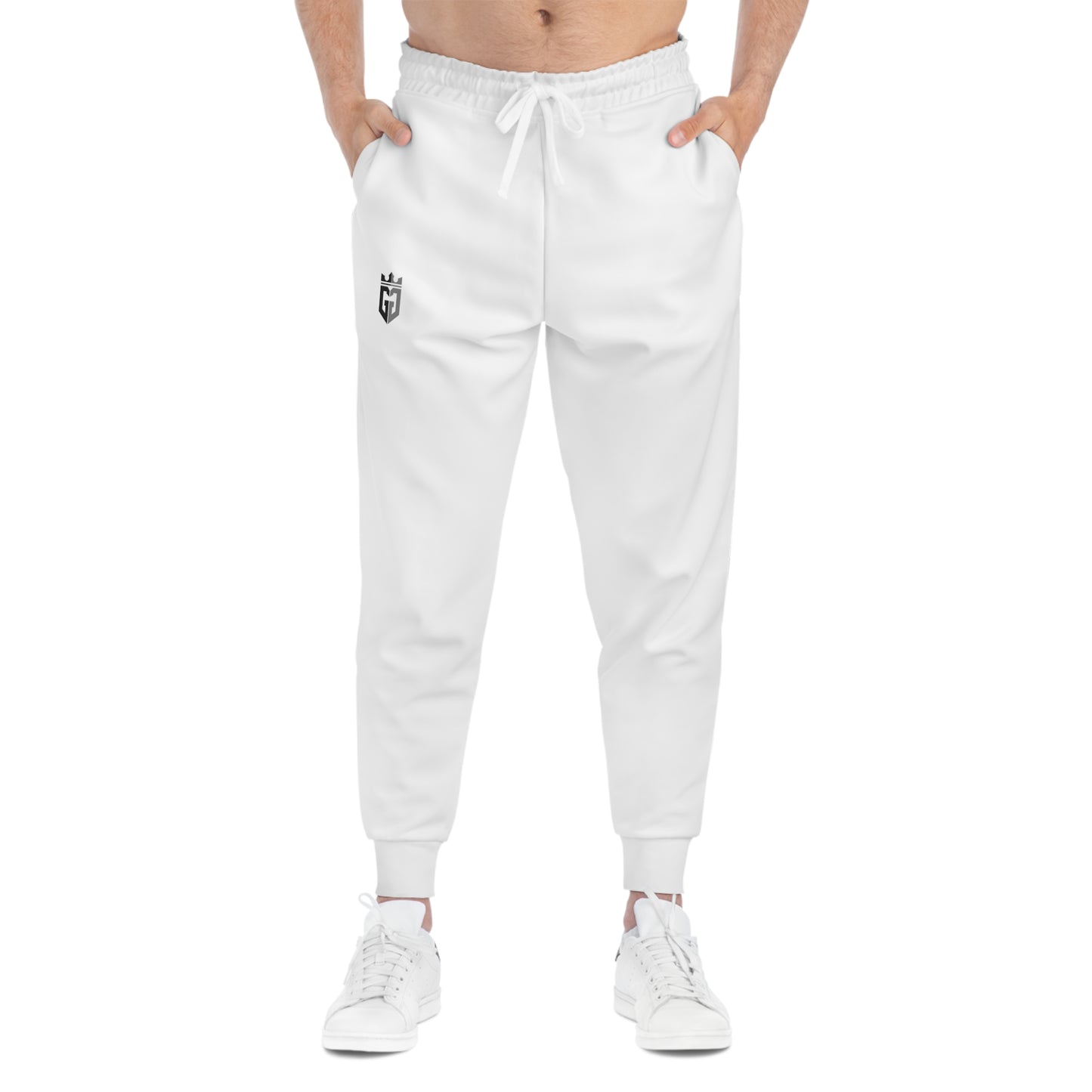 Grind2Glory - White: Athletic Joggers (AOP)