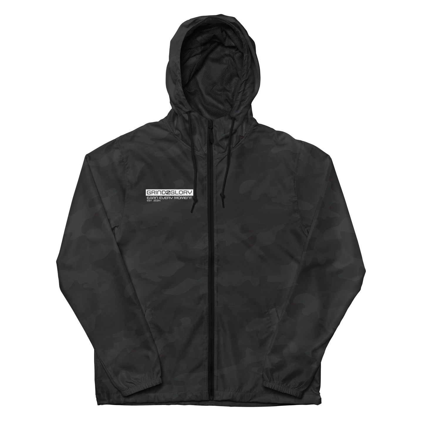 Unisex lightweight zip up windbreaker