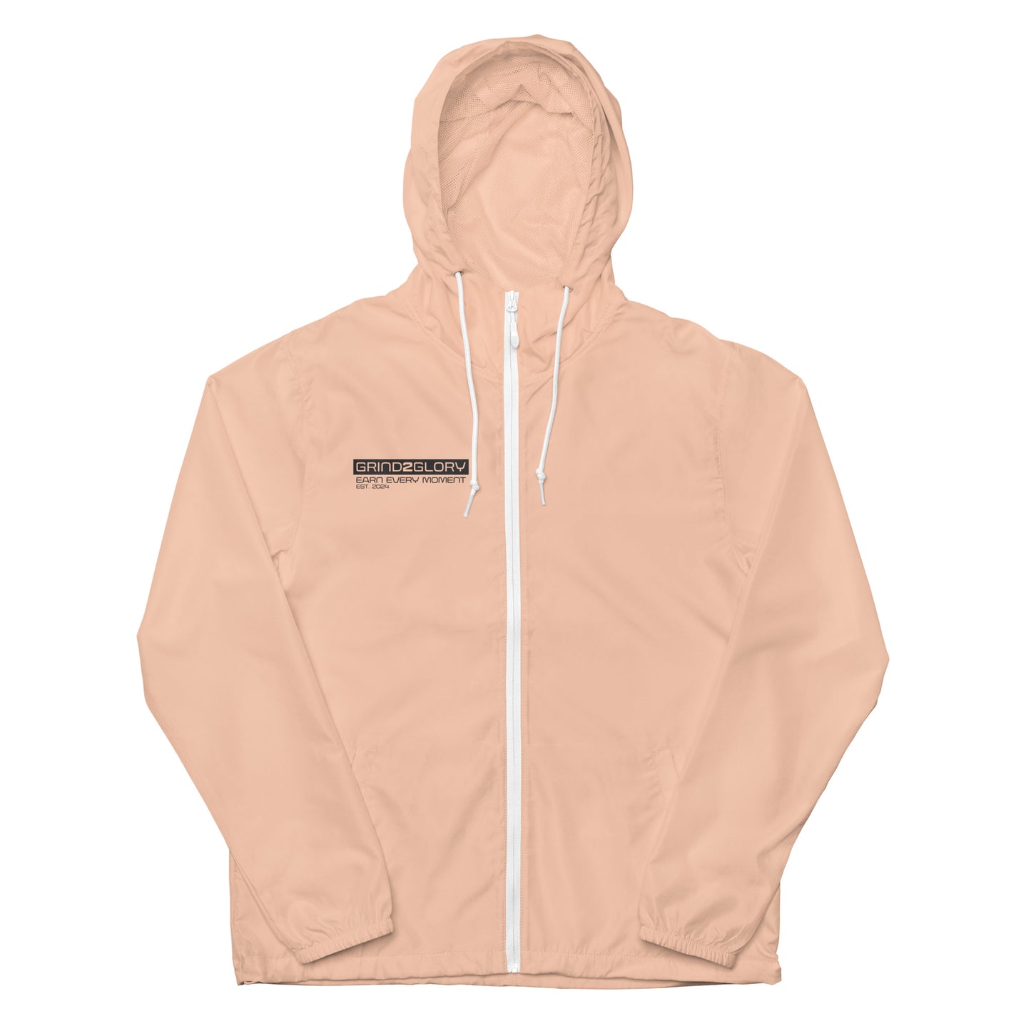 Unisex lightweight zip up windbreaker