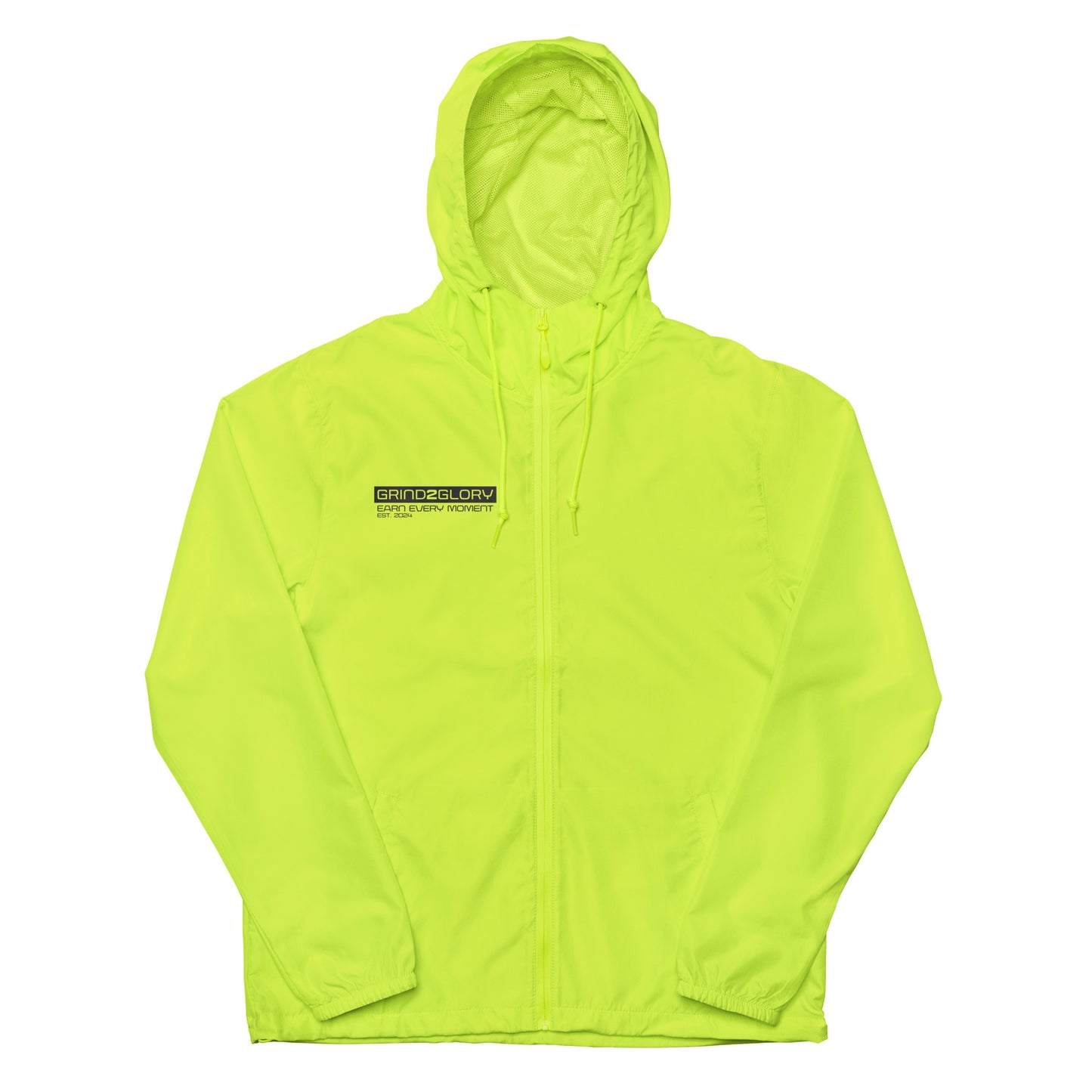 Unisex lightweight zip up windbreaker